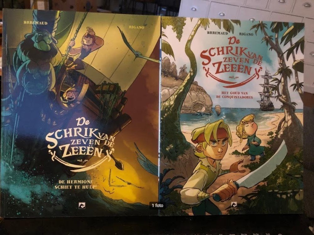 Het goud van de conquistadores de schrik van de zeven zeeën, Eén stripboek, Ophalen of Verzenden, Zo goed als nieuw