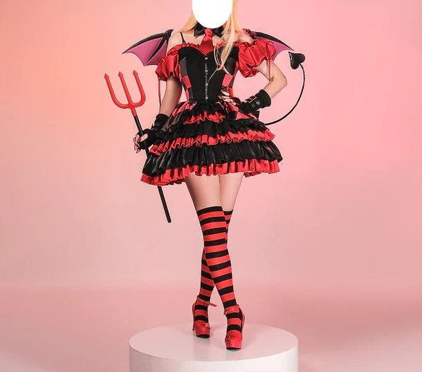 Duivelin Kostuum - Halloween/Carnaval, Verzenden, Nieuw, Pak of Jurk