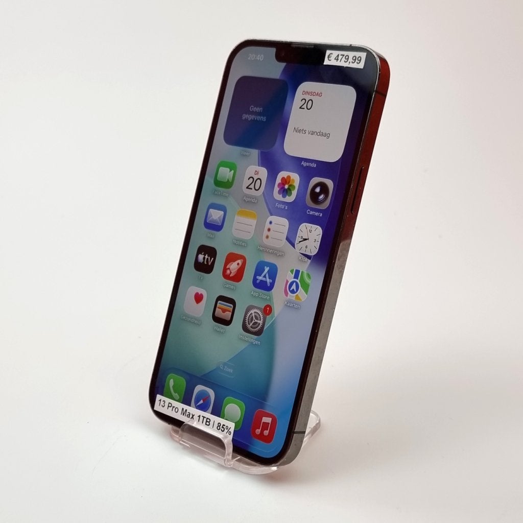 iPhone 13 Pro Max 1TB Graphite, Apple, Gebruikt, Support@apple.com, One Apple Park Way
Cupertino, CA 95014
United States