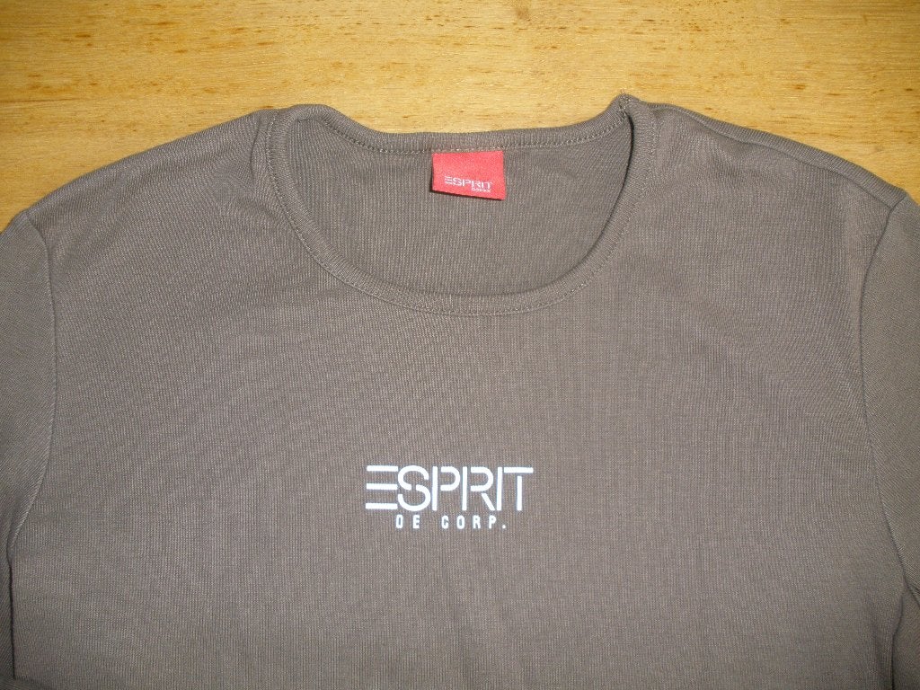 ESPRIT t- shirt leger groen maat L, Maat 38/40 (M), Ophalen of Verzenden, Zo goed als nieuw, Korte mouw