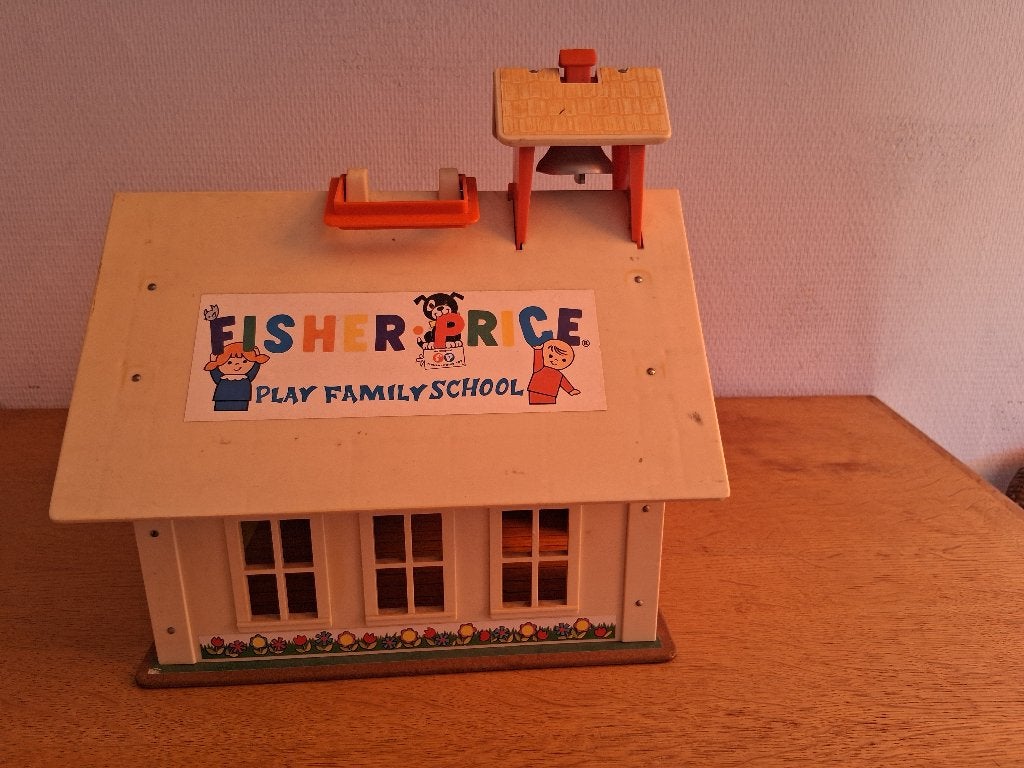 Fisherprice schooltje, Ophalen, Gebruikt, Speelset
