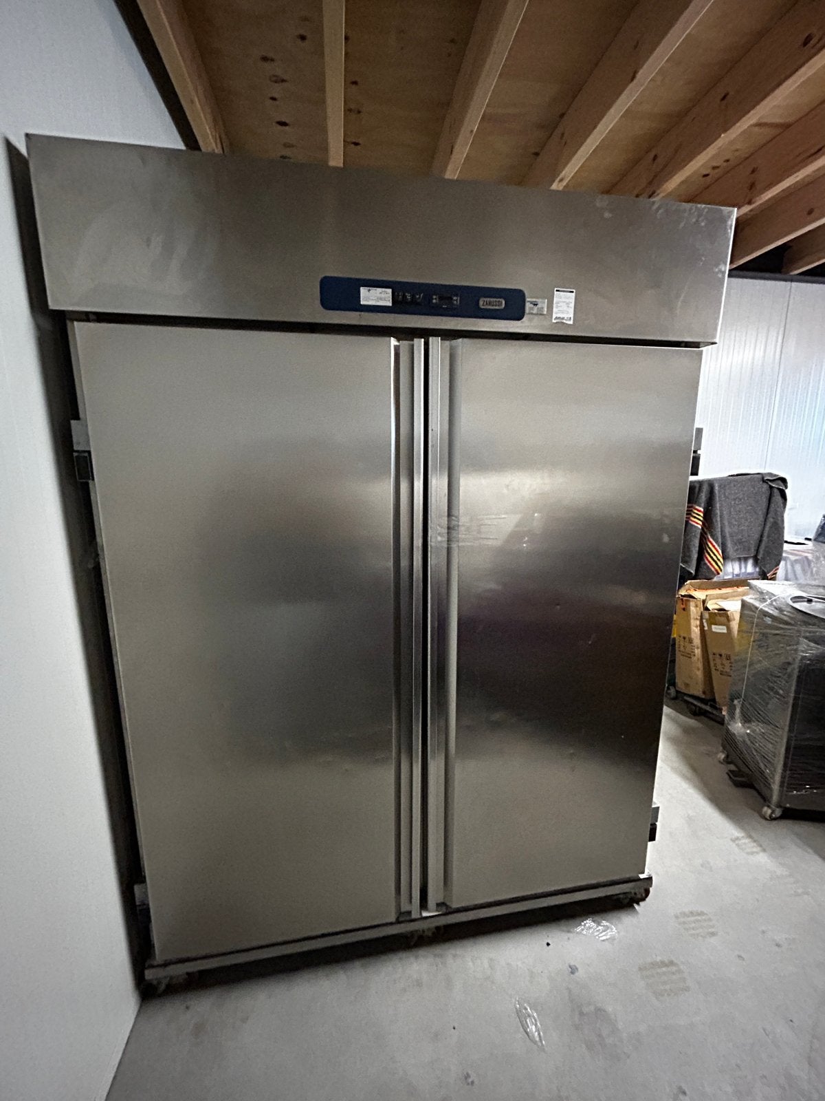 Zanussi Professionele Koelkast/Vriezer RVS, Ophalen, Gebruikt, Koelen en Vriezen