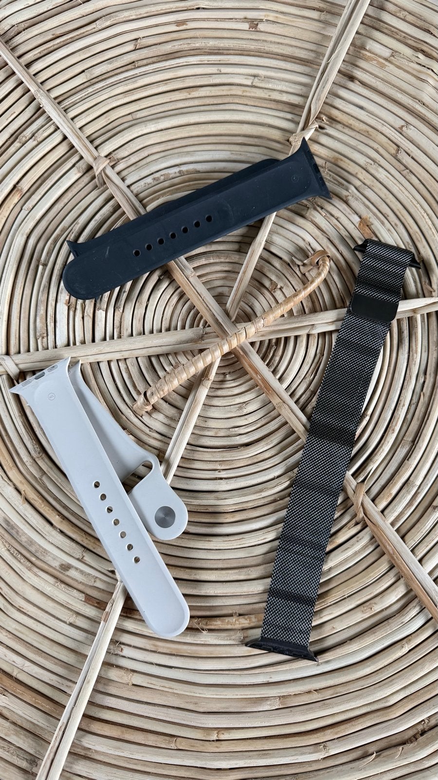 Apple Watch bandjes: zwart, grijs en milanees, Ophalen of Verzenden, Zo goed als nieuw, Zwart, IOS