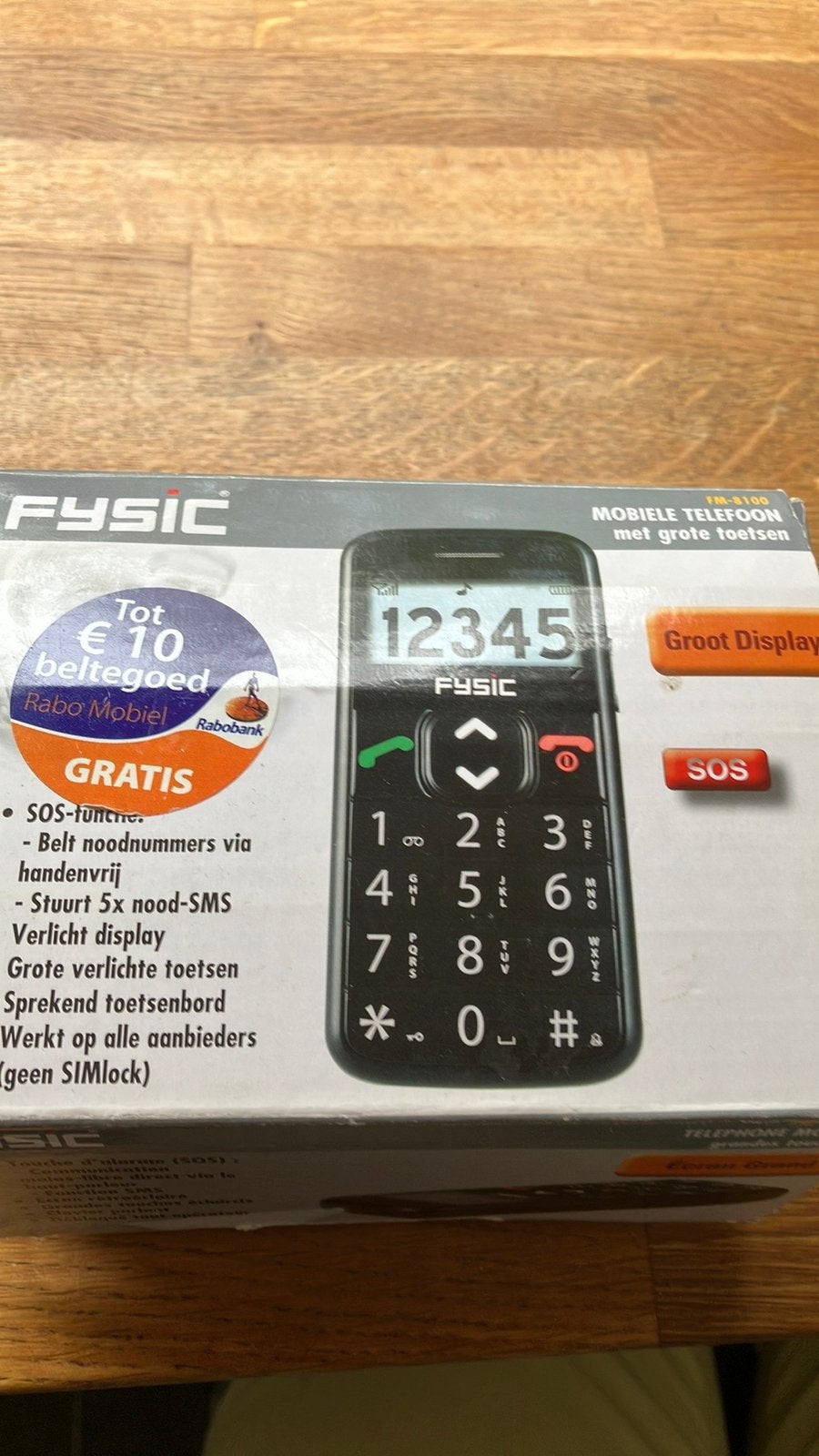 Mobieltjes met grote cijfers en alarmknop, Ophalen, Geen camera, Zo goed als nieuw, Klassiek of Candybar