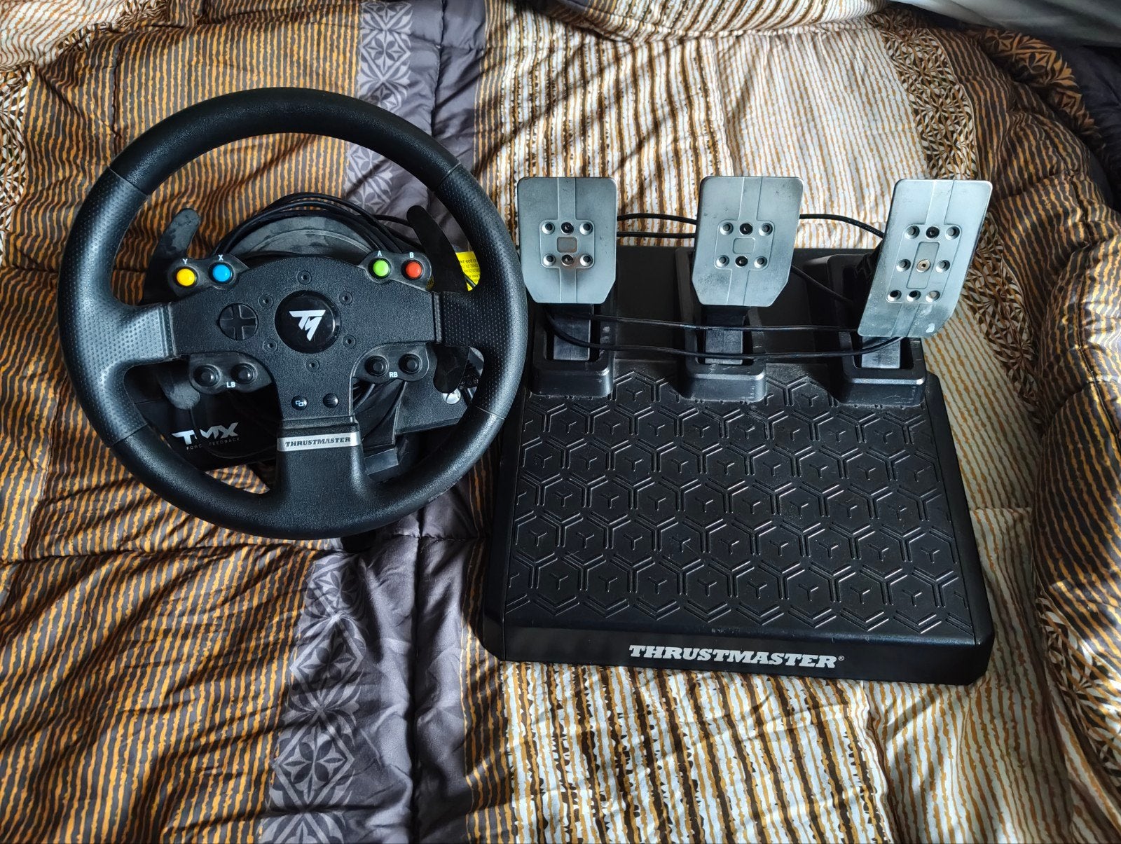 Thrustmaster TMX + T3PM pedalen, Spelcomputers en Games, Ophalen, Zo goed als nieuw, Stuurtje of Sportattribuut, Xbox Original