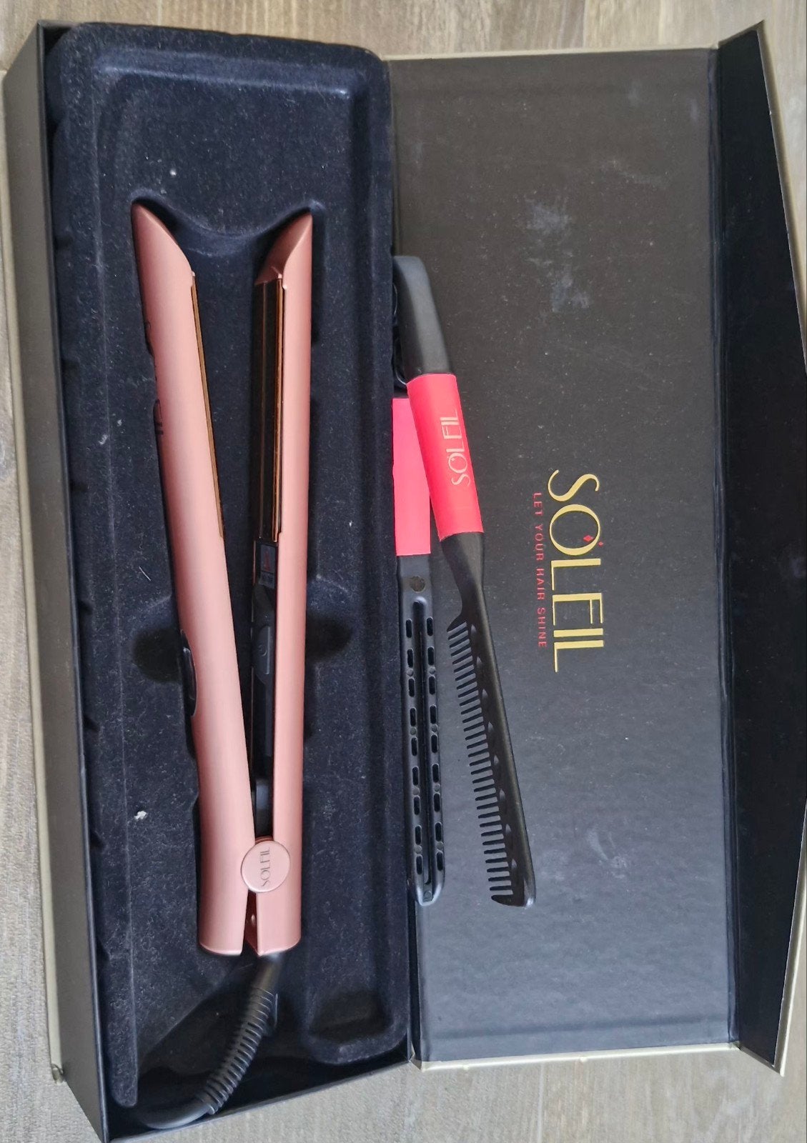 Soleil  infrarood stijltang (nieuwprijs €180), Witgoed en Apparatuur, Ophalen, Zo goed als nieuw, Haarverzorging