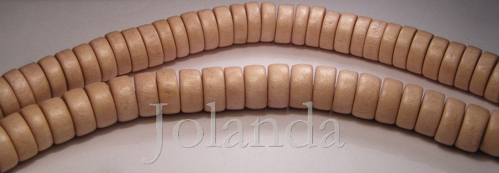 0678 Creme Kleurige Houten Kralen (13 mm), Ophalen of Verzenden, Nieuw, Kraal