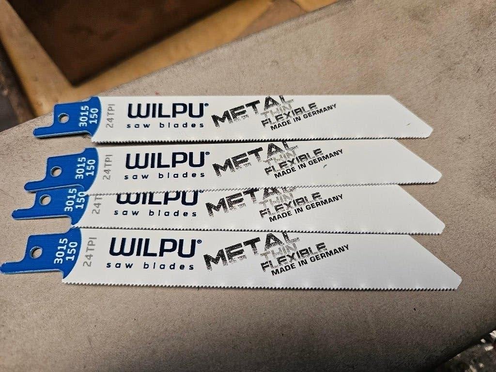 Wilpu 3015/150 reciprozaagblad voor blik tot 1,2 mm., Doe-het-zelf en Verbouw, Ophalen, 70 mm of meer, Nn, Reciprozaag