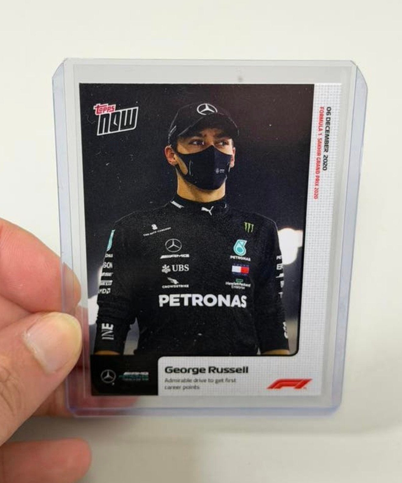 Topps Now F1 2020 #19 George Russell RC Mercedes formule 1, Ophalen of Verzenden, Nieuw, Losse kaart, Foil