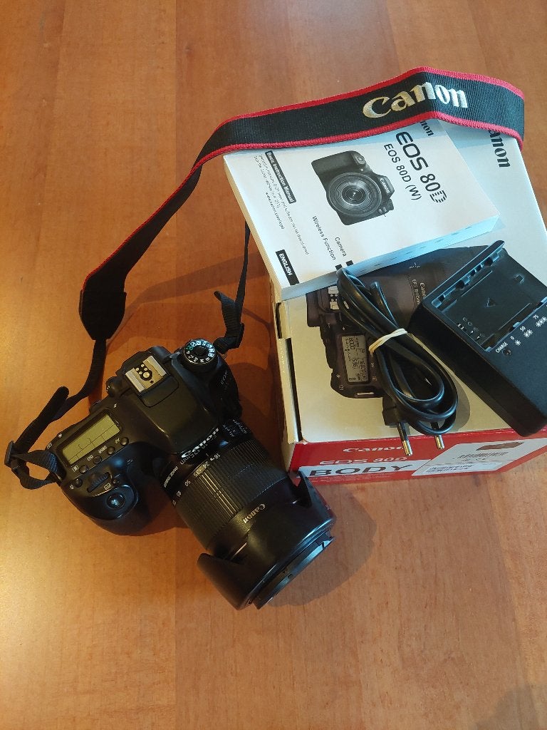 Canon EOS 80D spiegelreflexcamera met accessoires, Spiegelreflex, Ophalen of Verzenden, Zo goed als nieuw, 24 megapixels