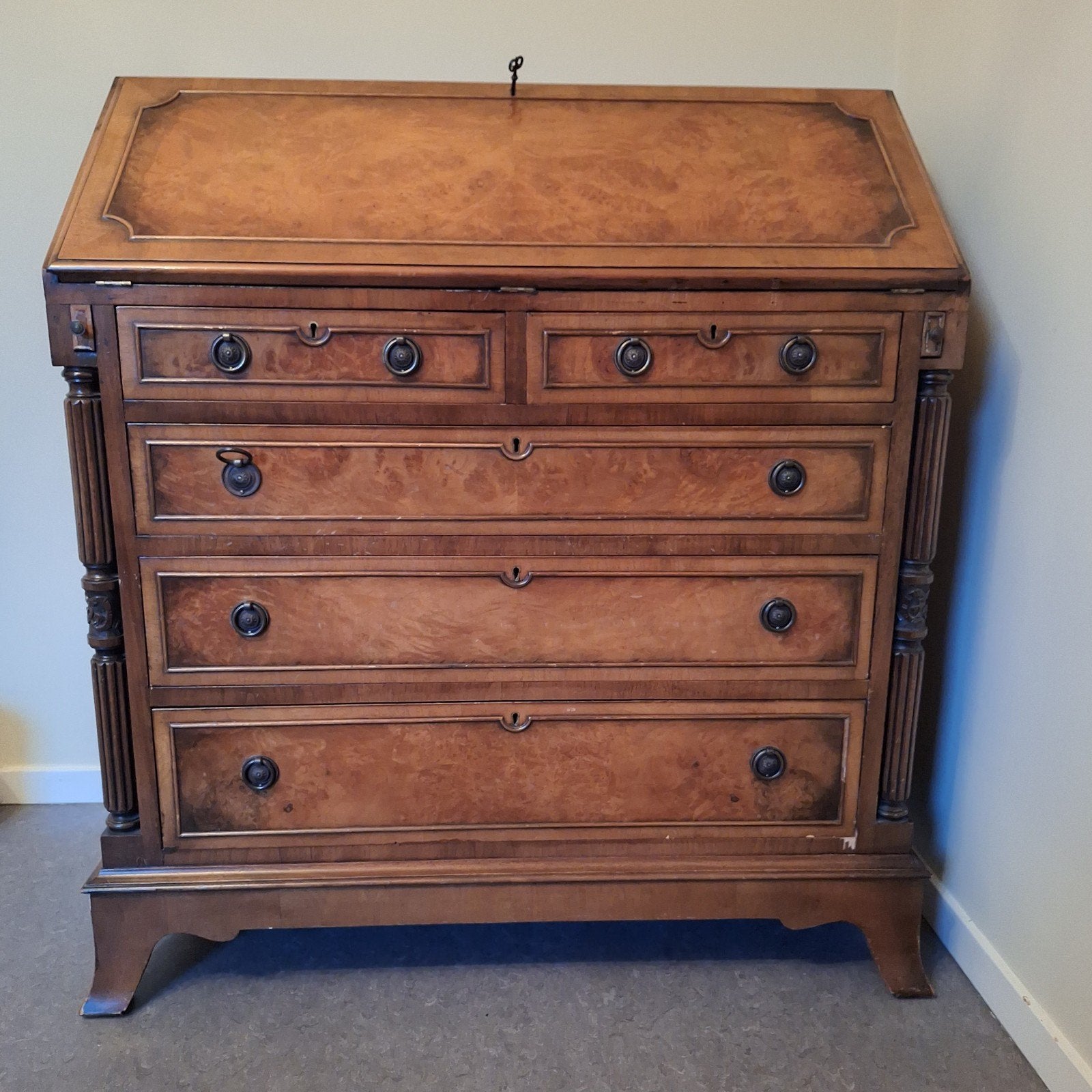 Vintage Secretaire met Laden en Schrijfplankje, Ophalen