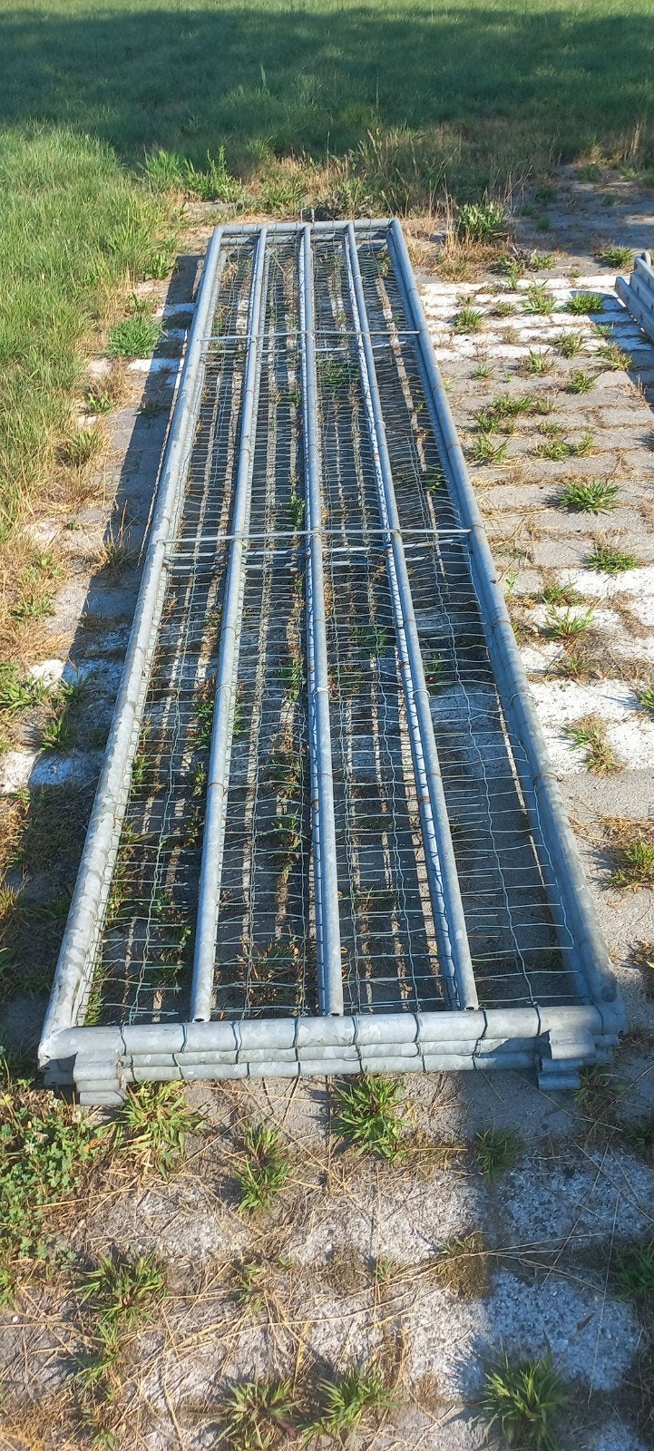 3 gegalvaniseerd weidehek 5m, Ophalen, IJzer, Spijlenhekwerk