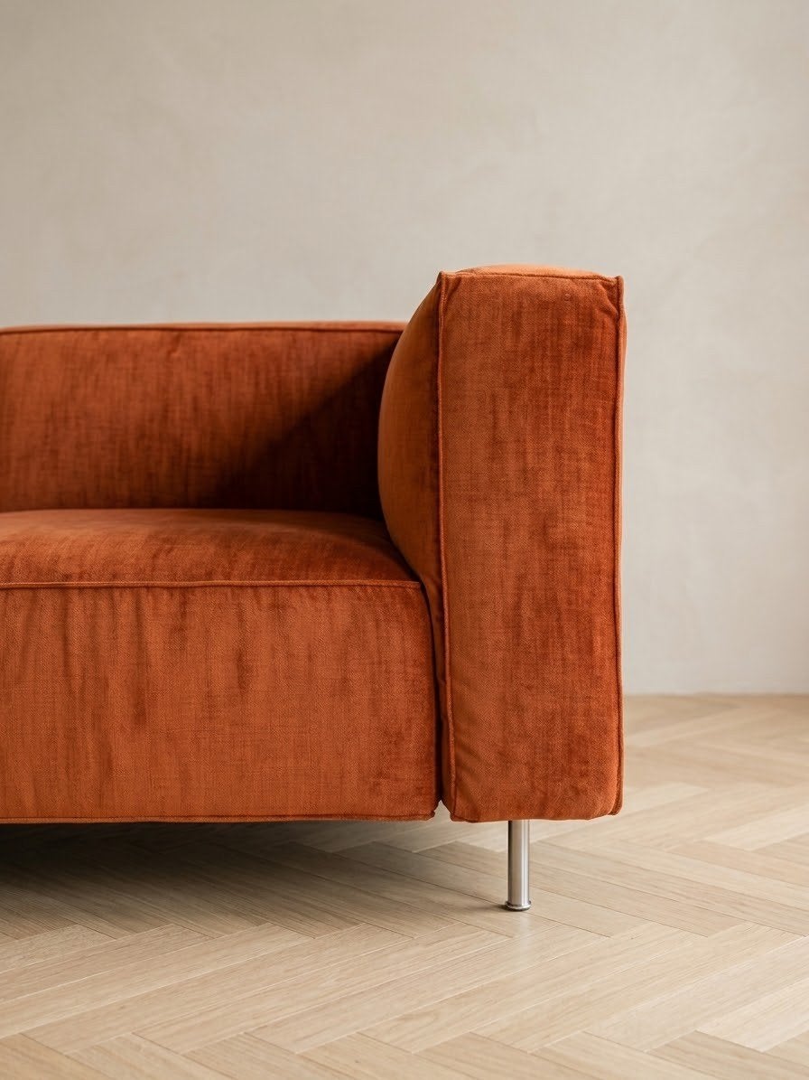 Gelderland 6400 | roestbruin velvet | Opnieuw bekleed, 250 tot 300 cm, Info@andriesign.nl, 75 tot 100 cm, Ophalen of Verzenden
