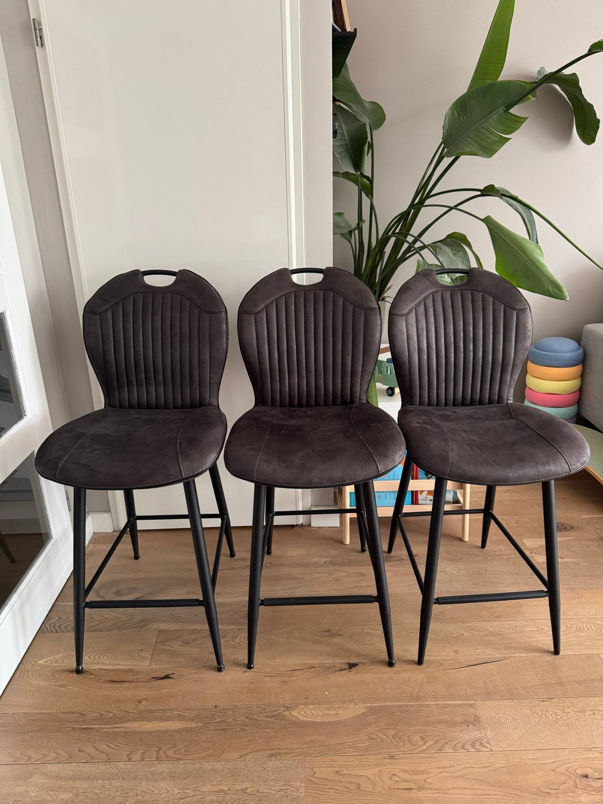 3x Barkruk Tubac Profijt Meubel - Zo goed als nieuw, Ophalen, Met voetsteun, Zo goed als nieuw, 90 cm of meer
