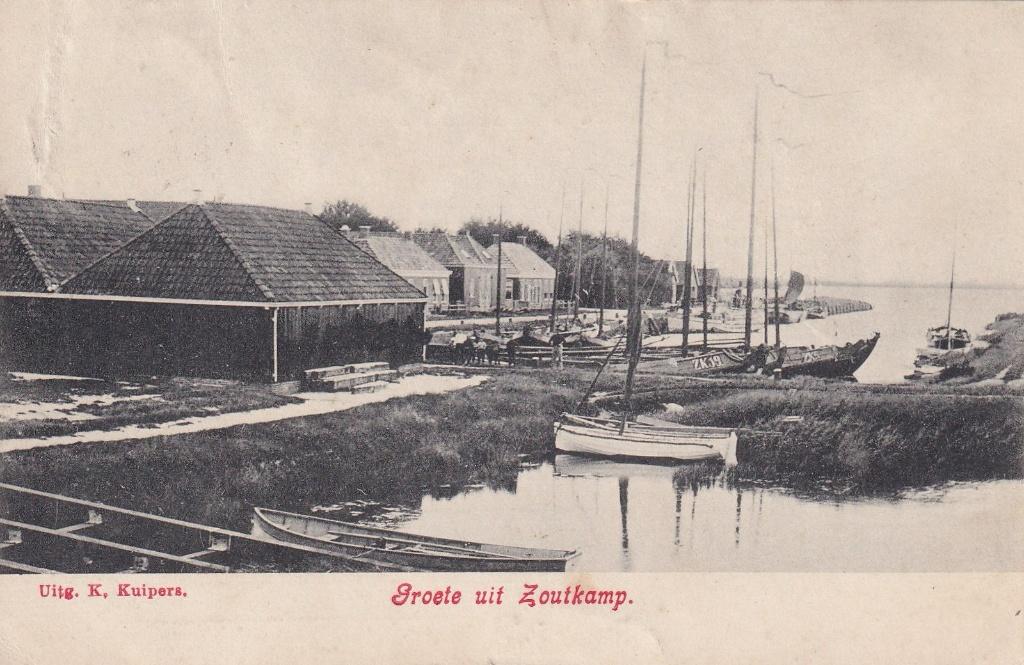 Zoutkamp, Haven, 1907., Verzenden, Voor 1920, Gelopen, Groningen