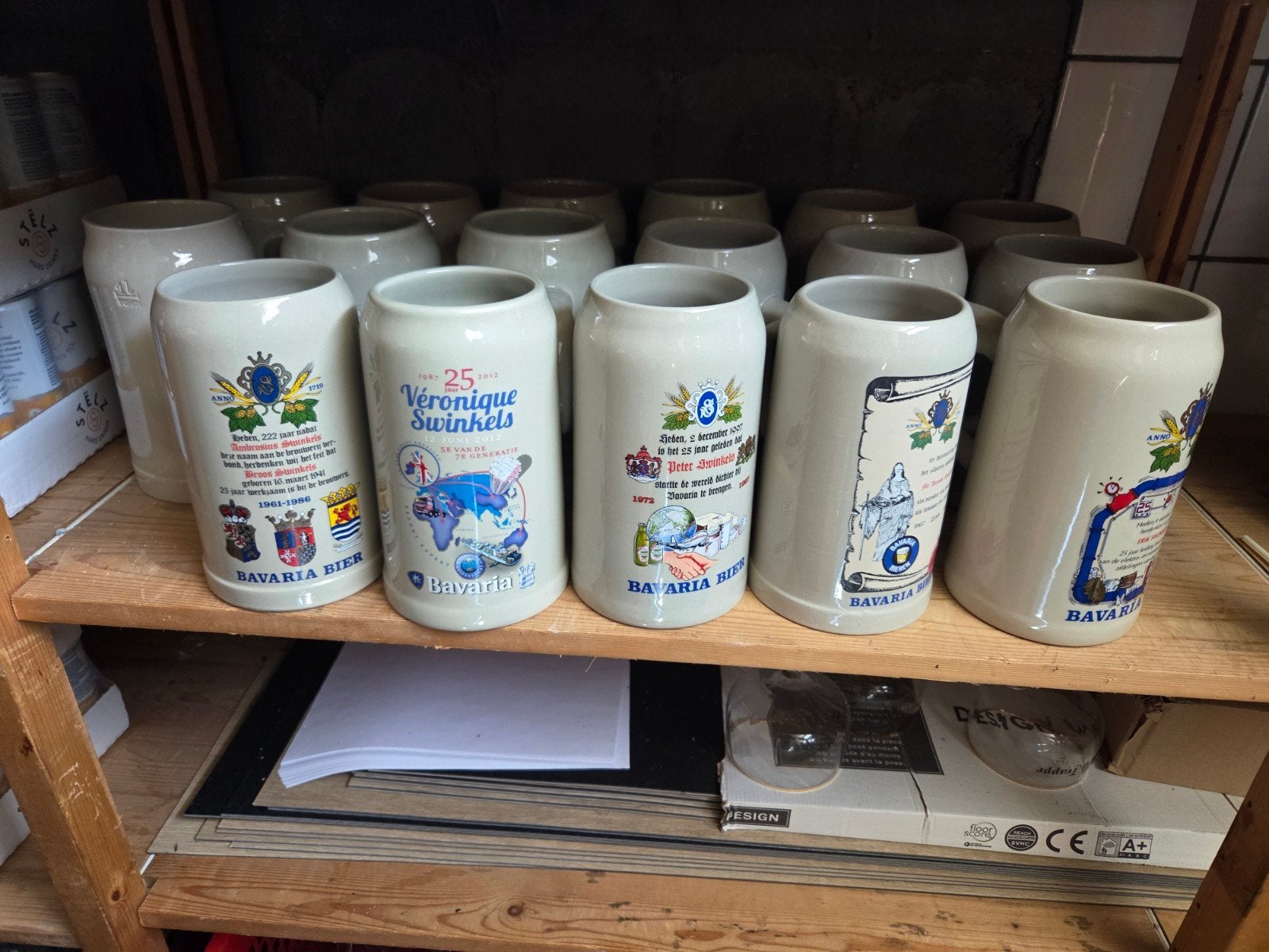 17 Bavaria Bierpullen - 1 Liter, Ophalen