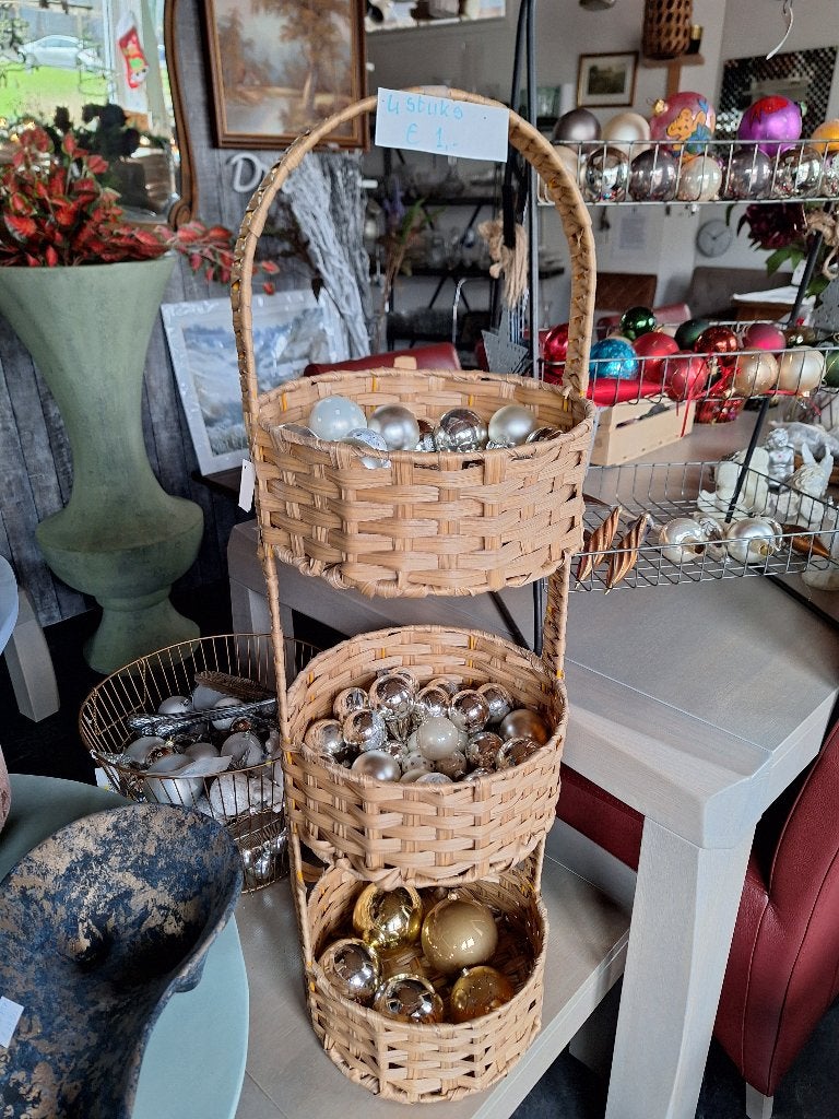 Toffe etagère met manden, nieuw uit de doos, Ophalen, Onbekend, Nieuw, Onbekend