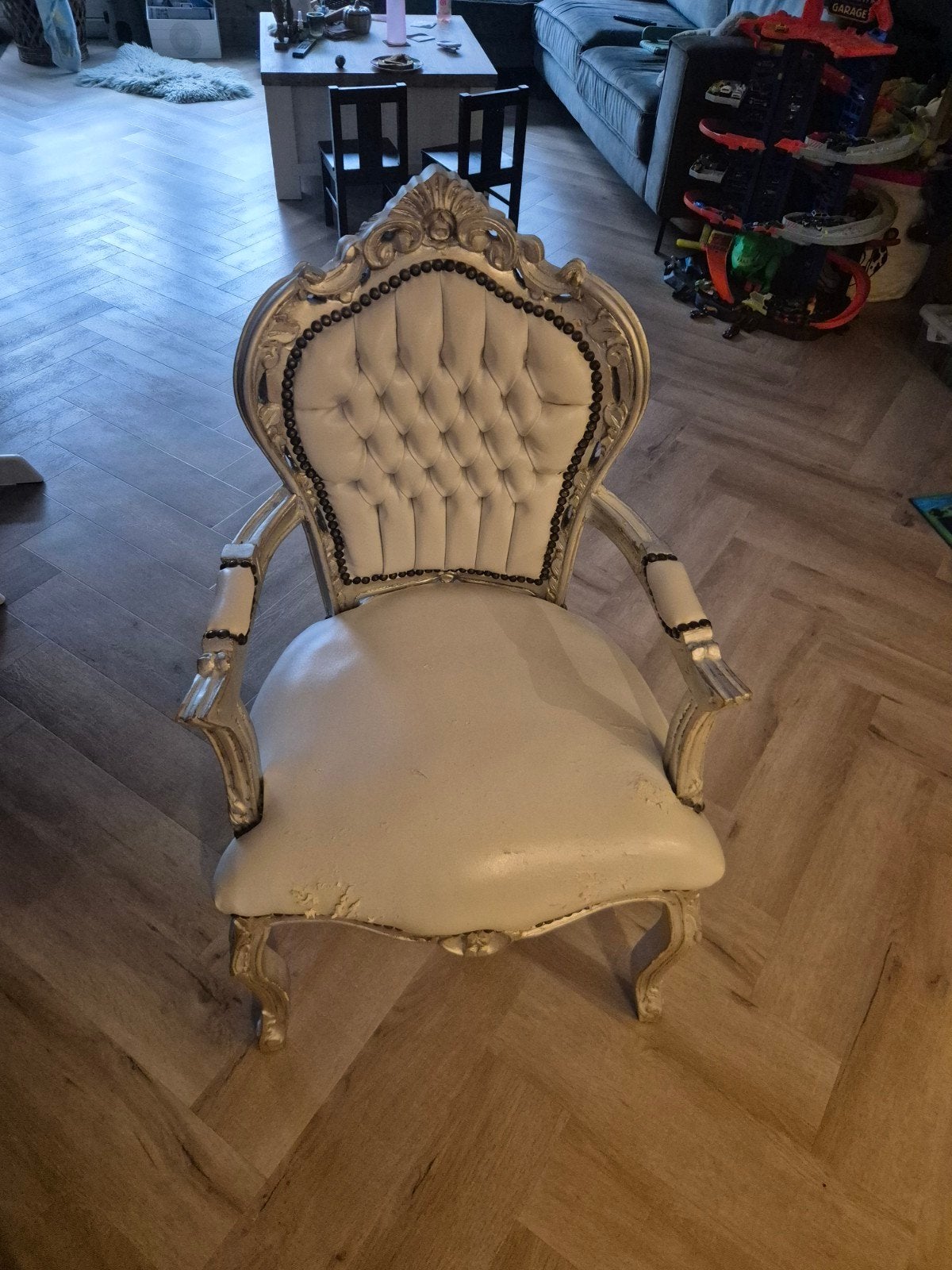 Barok stoel / fauteuil - opknappertje, Ophalen, Gebruikt
