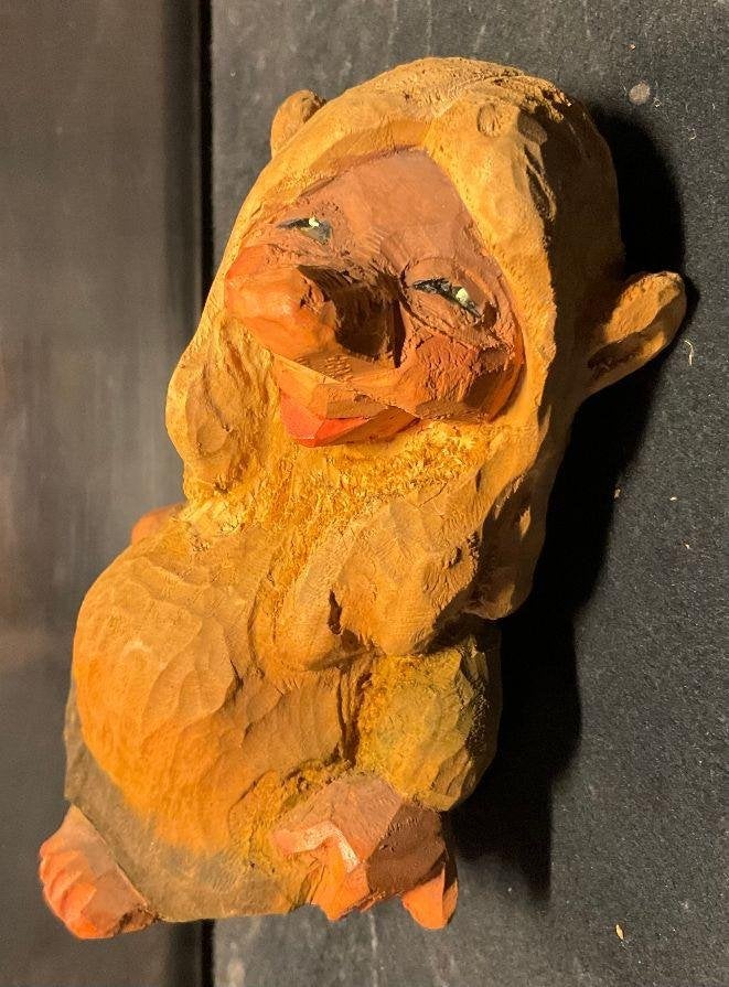 Houten Noorse TROLL - Vintage, Ophalen, Gebruikt