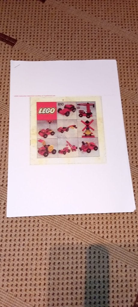 Lego set 810 met alle blokjes en boekje, Gebruikt, Lego, Ophalen of Verzenden, LEGOLAND