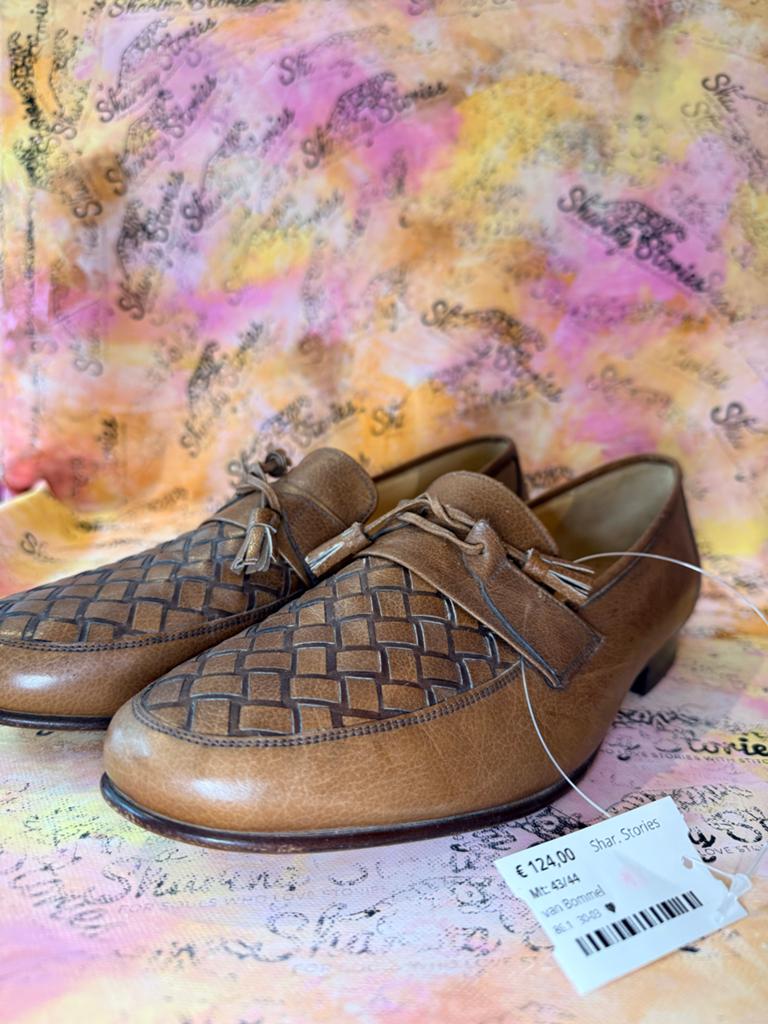 Van Bommel Vintage Leren Loafers Maat 43/44, Ophalen of Verzenden, Gedragen, Bruin, Halswijdte 43/44 (XL)