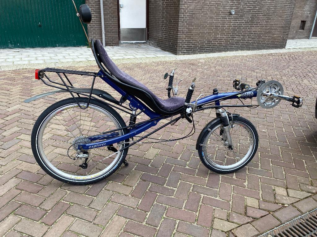 Ligfiets Nazca Explorer, Fietsen en Brommers, Fietsen | Ligfietsen, Gebruikt, Velgrem, Onderstuur, Ophalen
