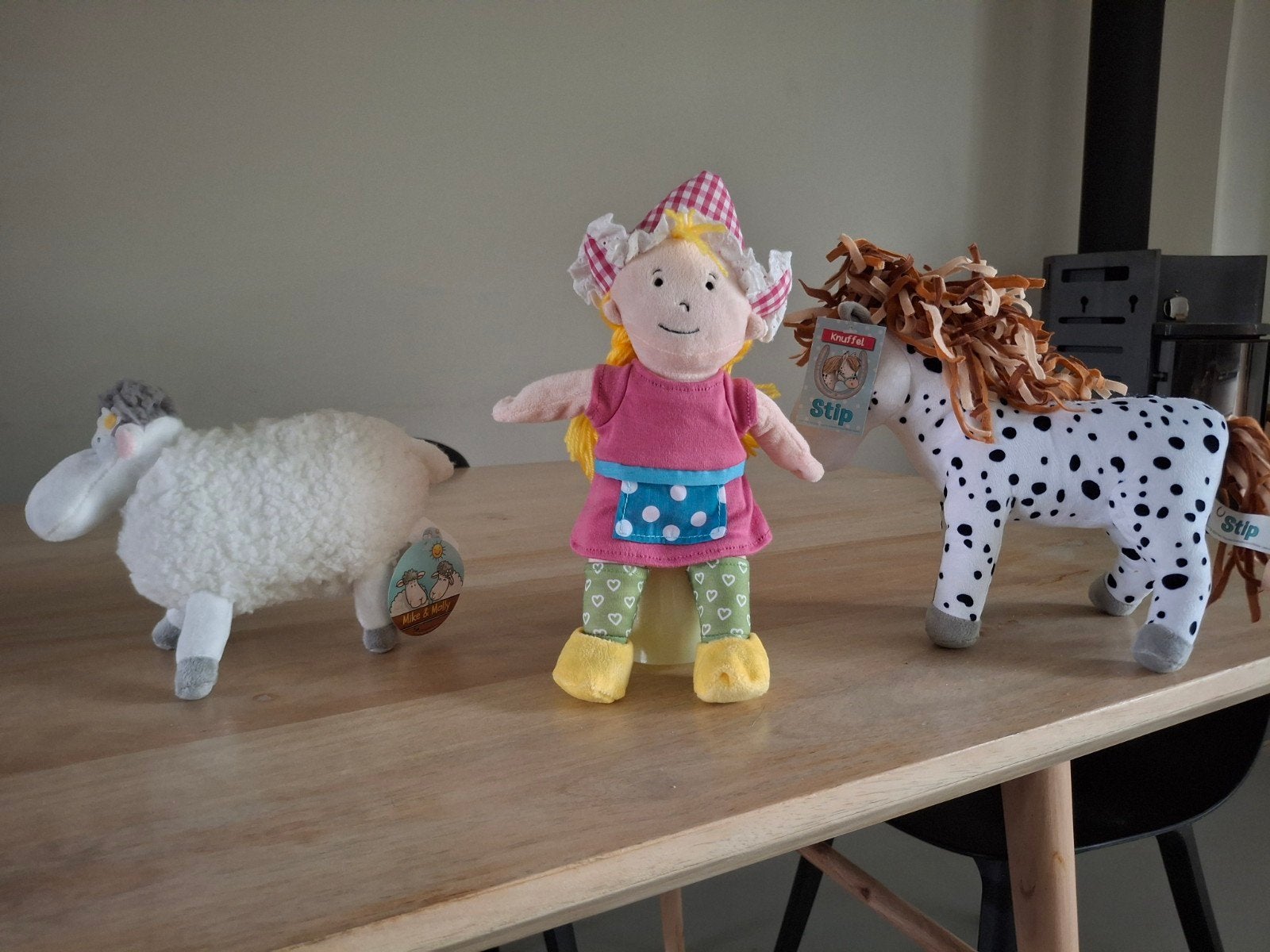 3 Nieuwe! Fien & Teun Knuffels: Fien, Stip & Molly, Overige merken, Overige karakters, Overige typen, Nieuw