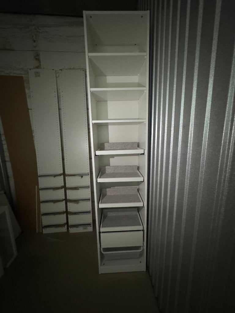 2 IKEA PAX Wardrobes + MACKAPÄR Clothes Rack