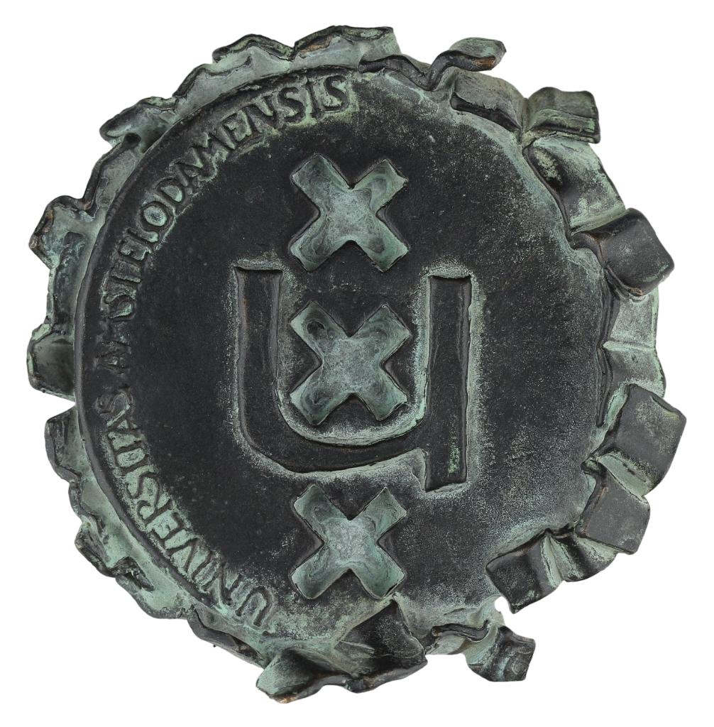 Eric Claus BRONS PENNING Universiteit van Amsterdam, Postzegels en Munten, Penningen en Medailles, Verzenden, Brons, Nederland