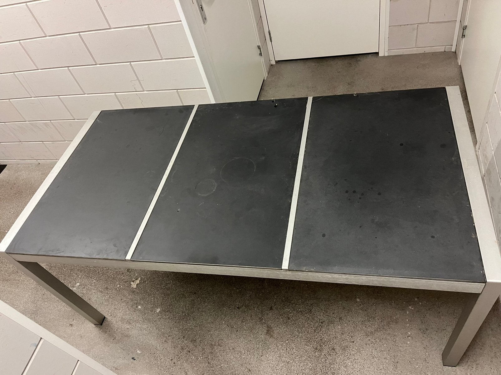 Tuintafel 180x90, Tuin en Terras, Ophalen, Gebruikt, Rechthoekig, Aluminium