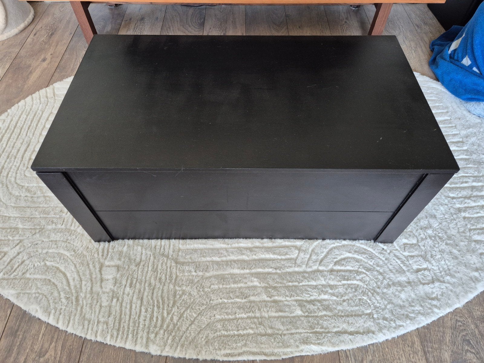 Zwarte houten kist, Ophalen, 50 tot 100 cm, Minder dan 50 cm