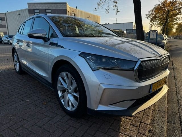 Skoda Enyaq iV 60 1e Eigenaar SOH 91,6% Airco/ECC,Navigatie,, Auto's, Automaat, Dealer onderhouden, Achterwielaandrijving, Gebruikt
