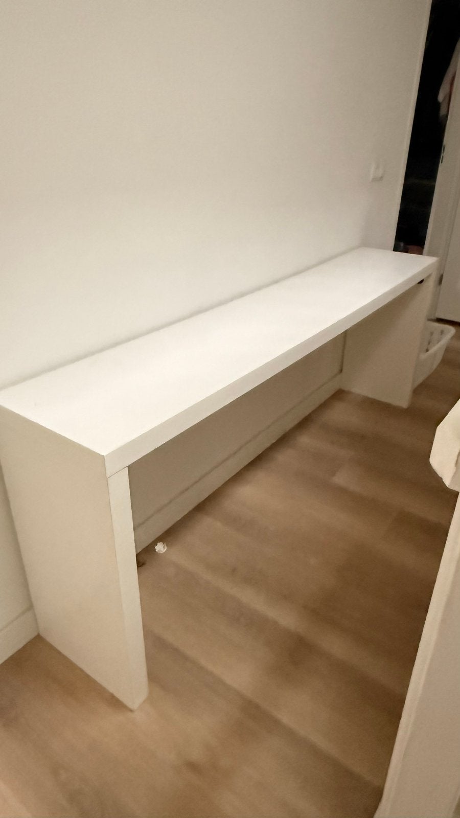 IKEA Bedtafel / Sidetable - Wit, Ophalen, Overige materialen, Gebruikt, 100 tot 150 cm