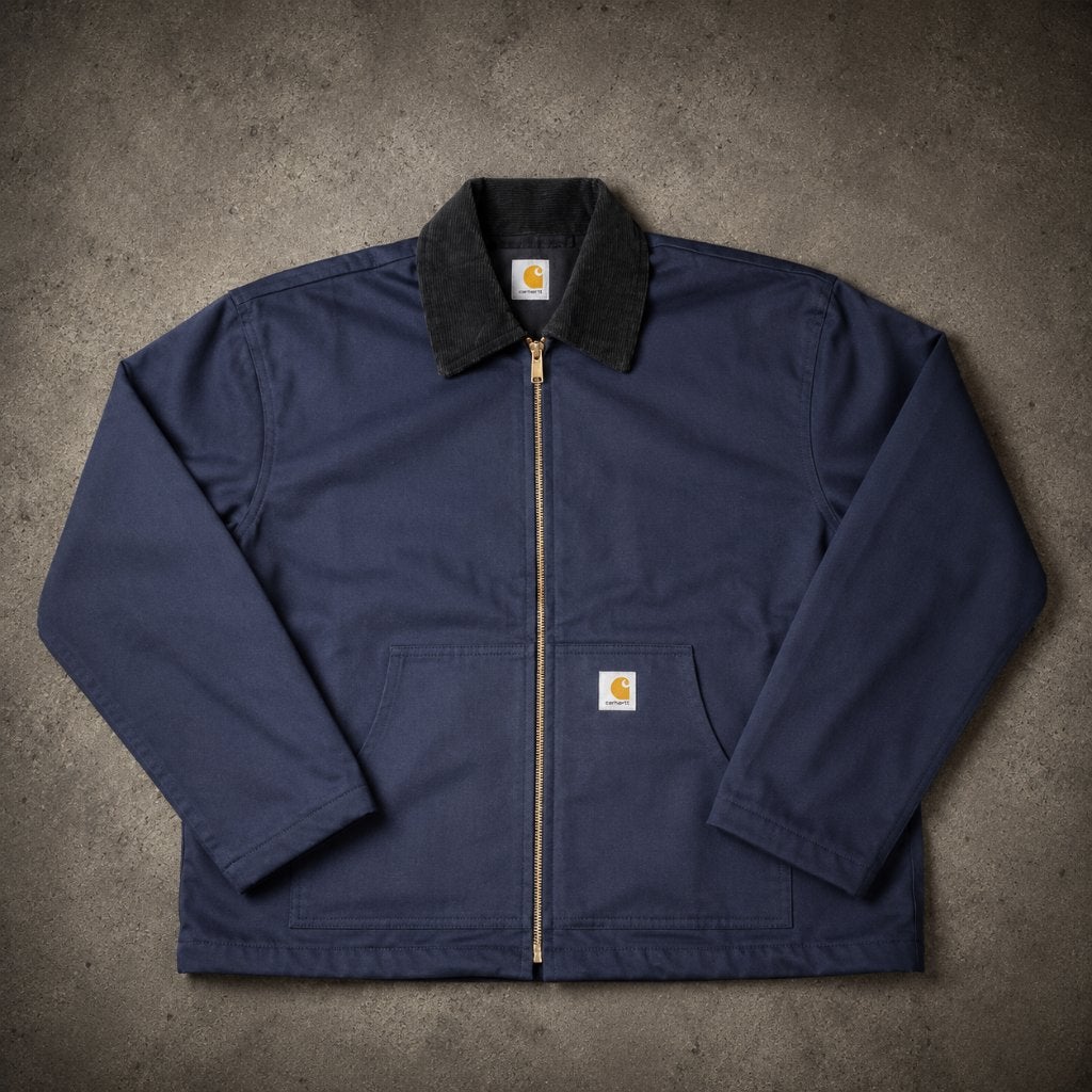 Carhartt Jacket Navy met Zwarte Kraag | M, Kleding | Heren, Carhartt, Ophalen of Verzenden, Zo goed als nieuw, Maat 48/50 (M)