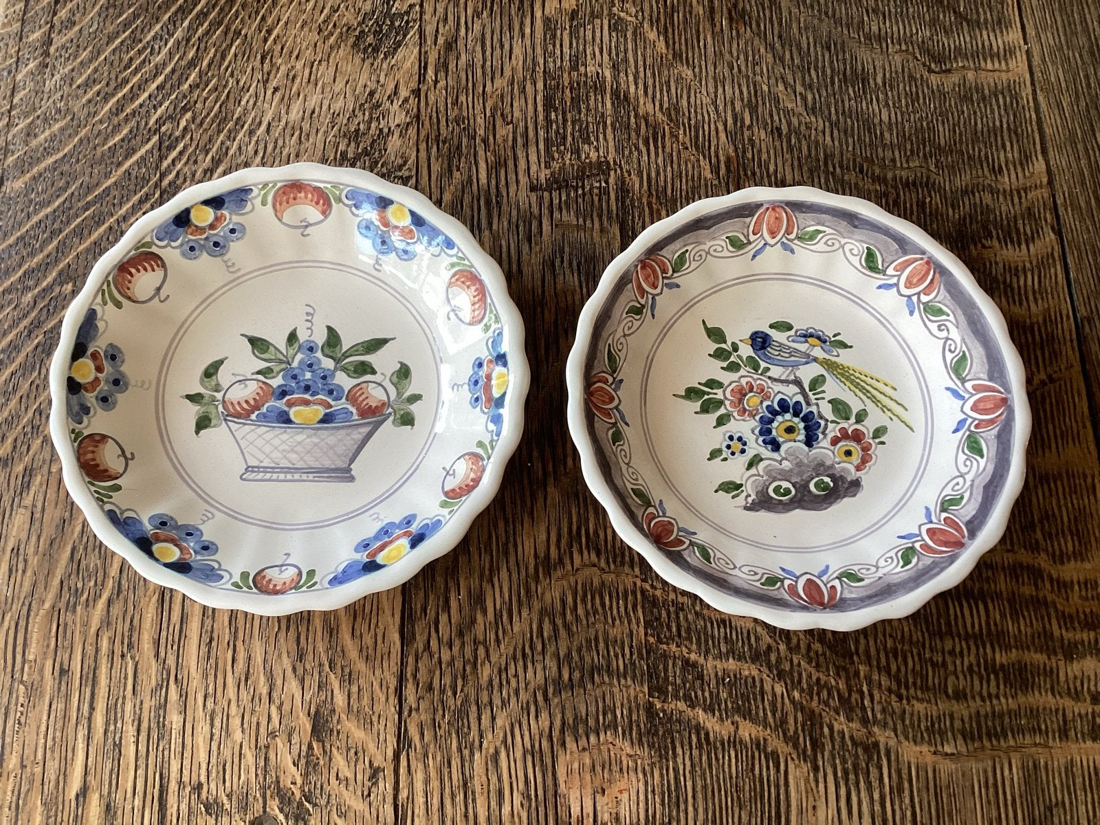 Set van 2 handgeschilderde Workum schaaltjes voor, € 17.50, Antiek en Kunst, Ophalen of Verzenden