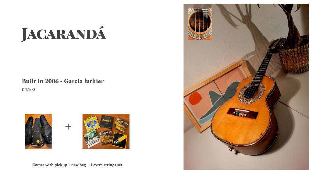 Cavaquinho Jacarandá - Garcia luthier, Ophalen, Zo goed als nieuw, Overige typen