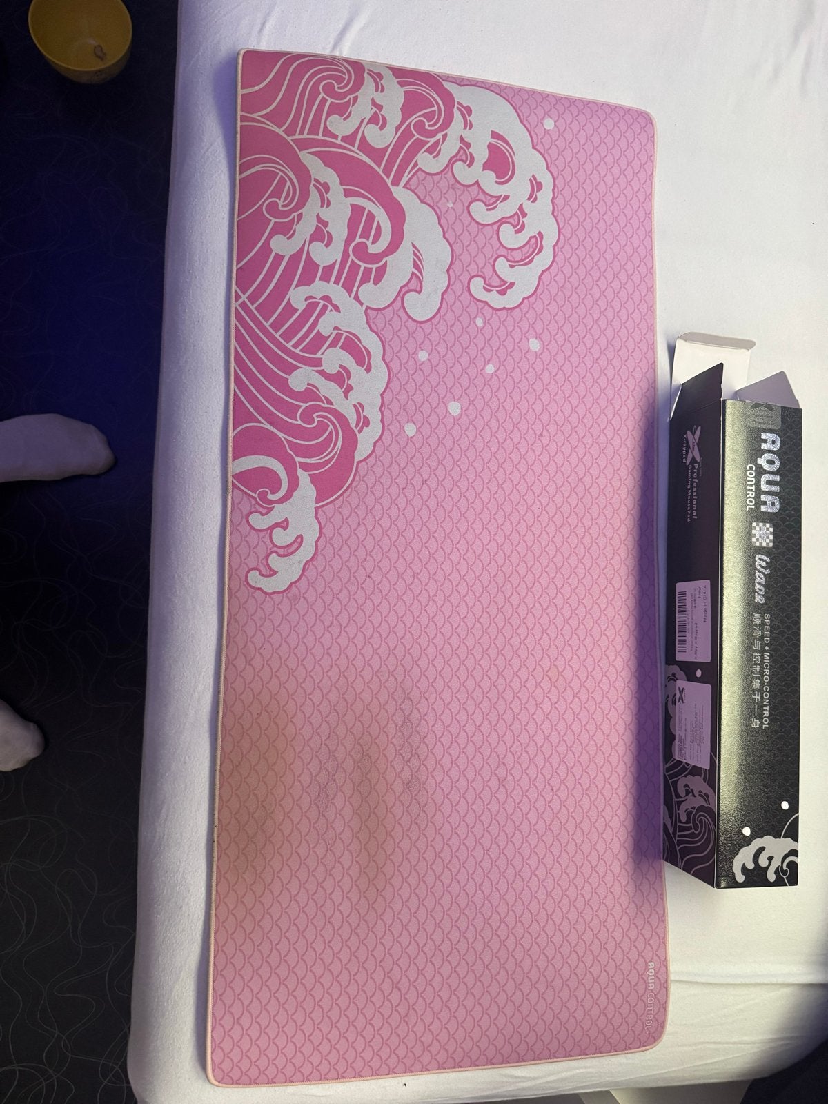 X-raypad Aqua Control Wave muismat roze, Ophalen, Gebruikt, Muis, Gaming muis