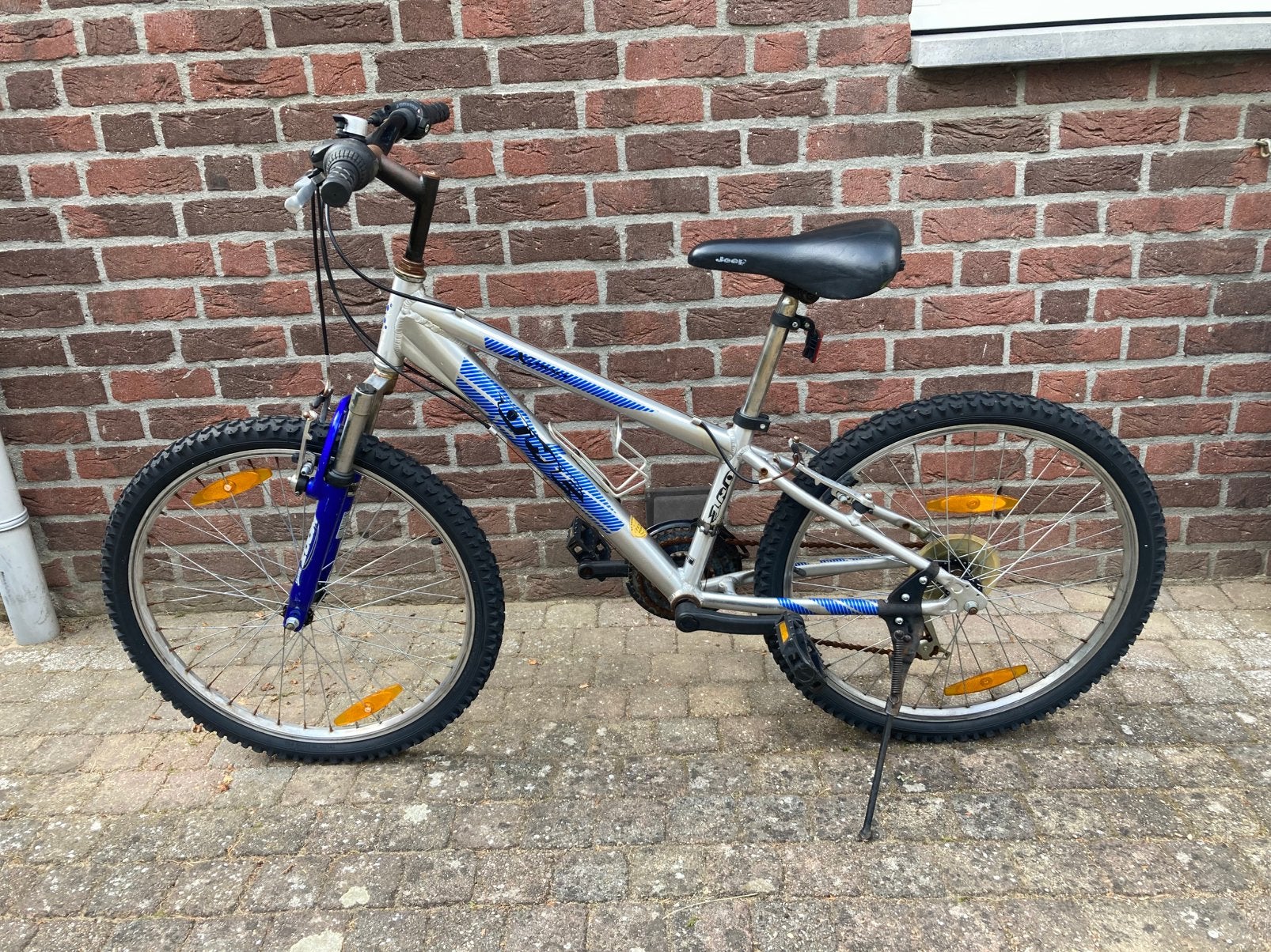 Jongensfiets 24 inch., Ophalen, 24 inch of meer, Gebruikt, Velgrem