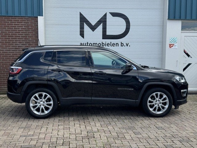 Jeep Compass 1.3T Limited - 1e eigenaar - LED -Leder-Keyless, Voorwielaandrijving, Dealer onderhouden, 4 cilinders, Zwart