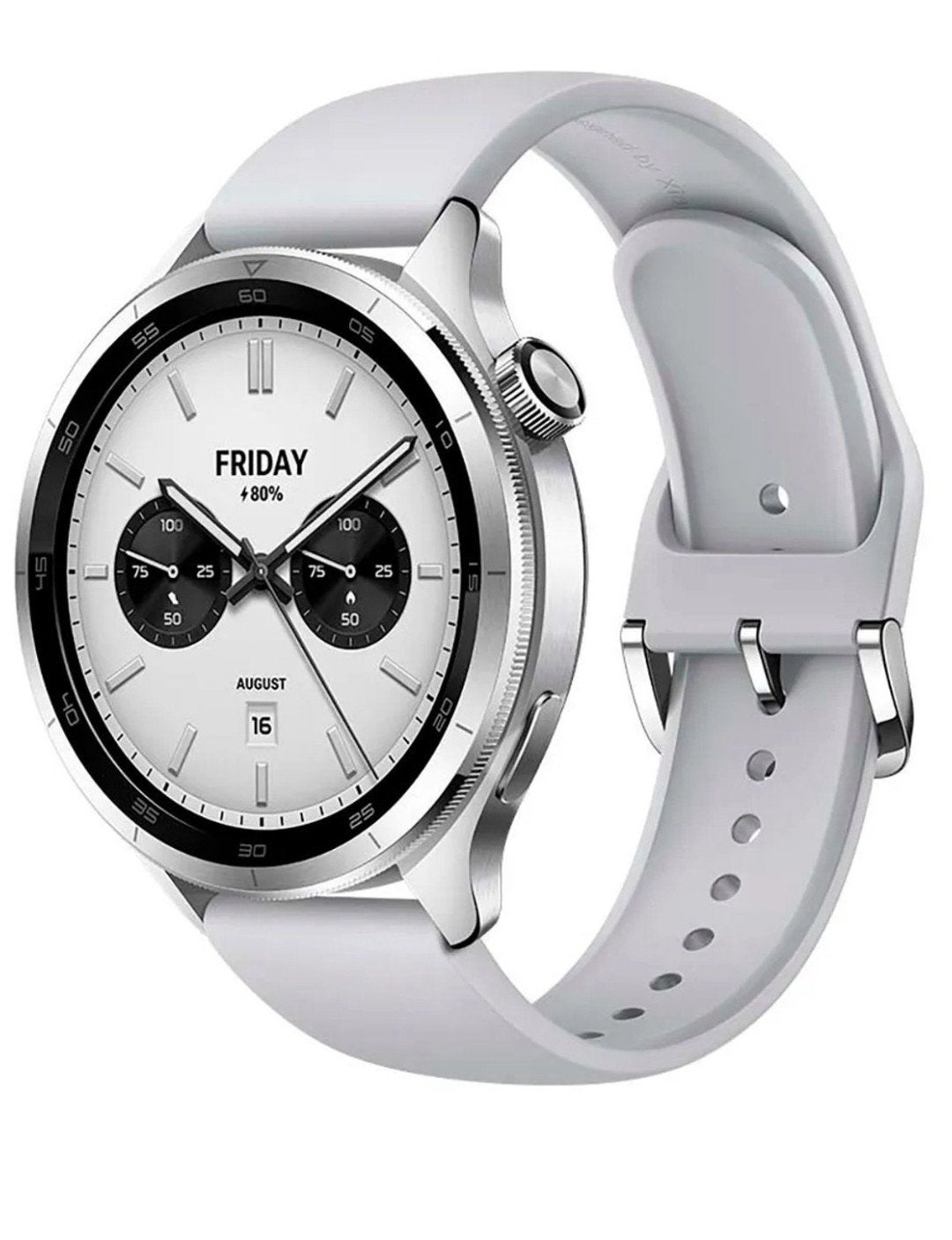 Xiaomi Watch S4 - Smartwatch - 47 mm - Zilverkleurig, Wit, Ophalen of Verzenden, Zo goed als nieuw, Stappen