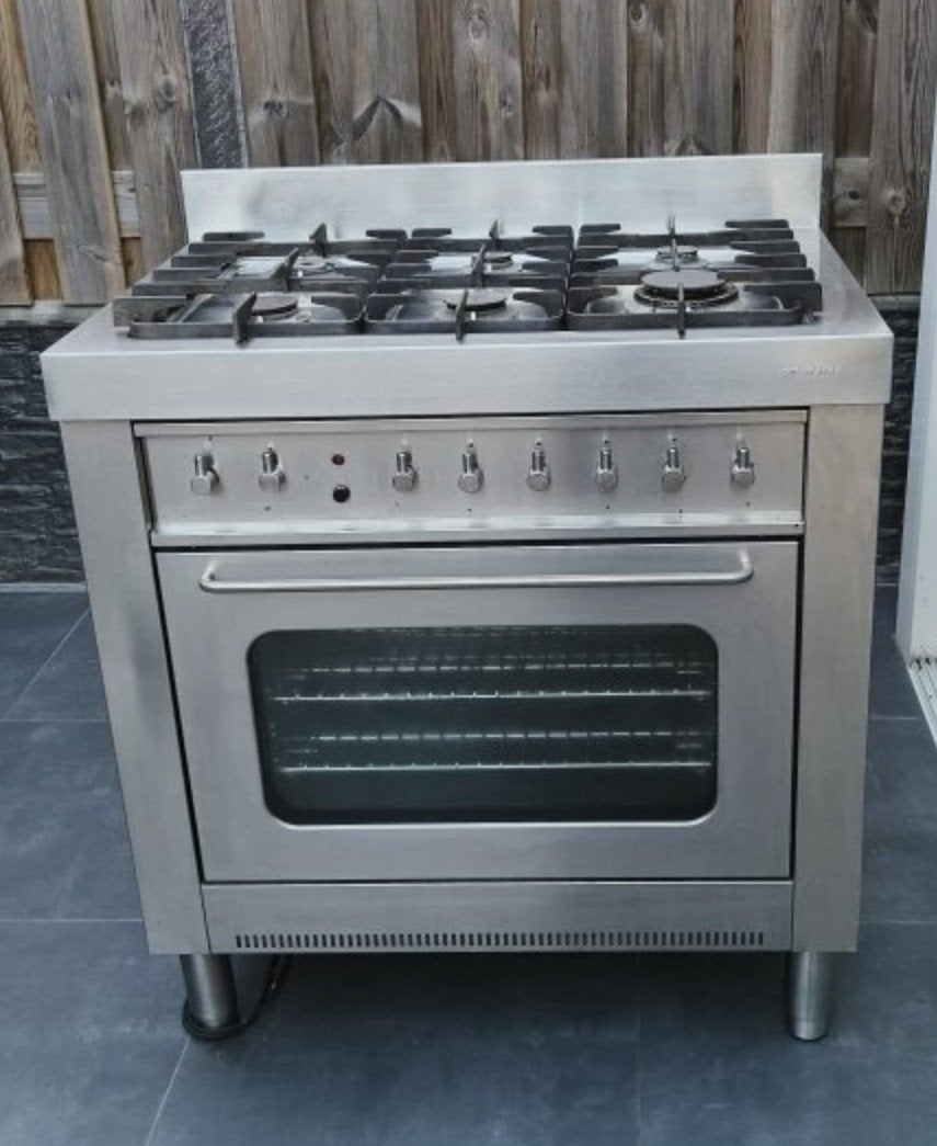 Bosch fornuis met oven - mist 1 deksel, verder goede staat, Witgoed en Apparatuur, Gebruikt, 60 cm of meer, Ophalen of Verzenden