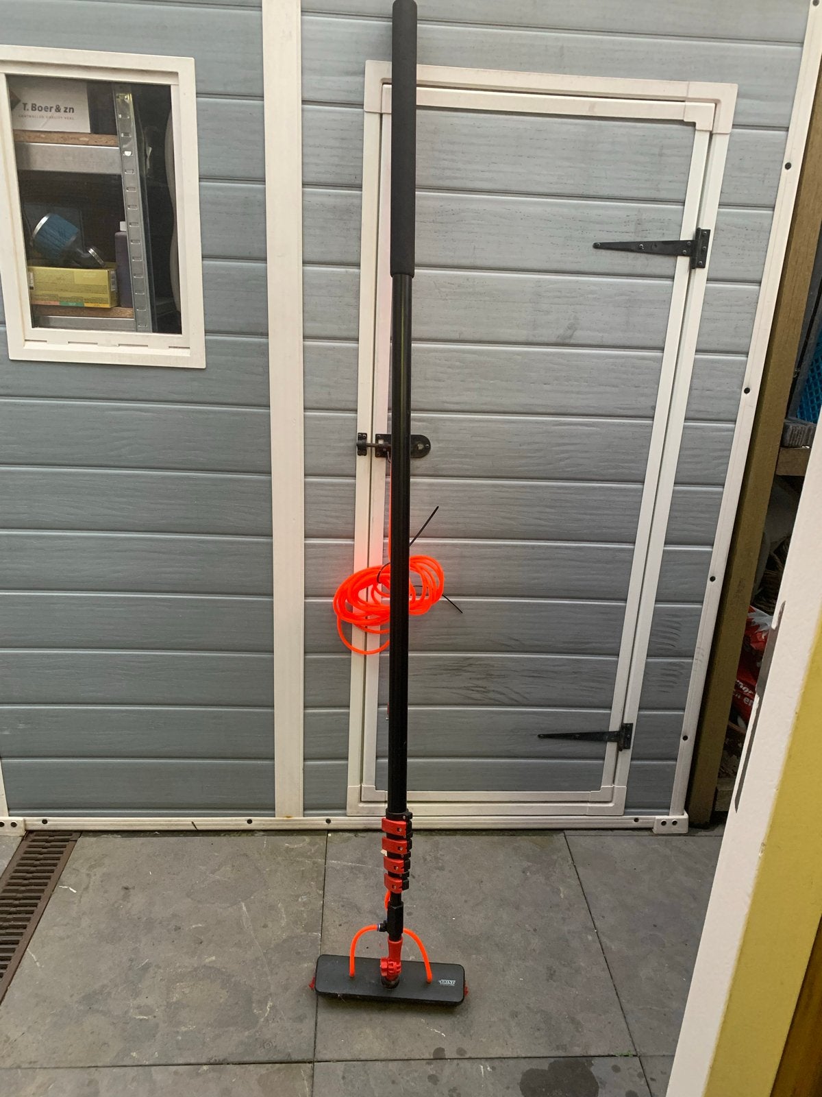 Uitschuifbare wasborstel met waterslang, Ophalen, Bezem of Borstel