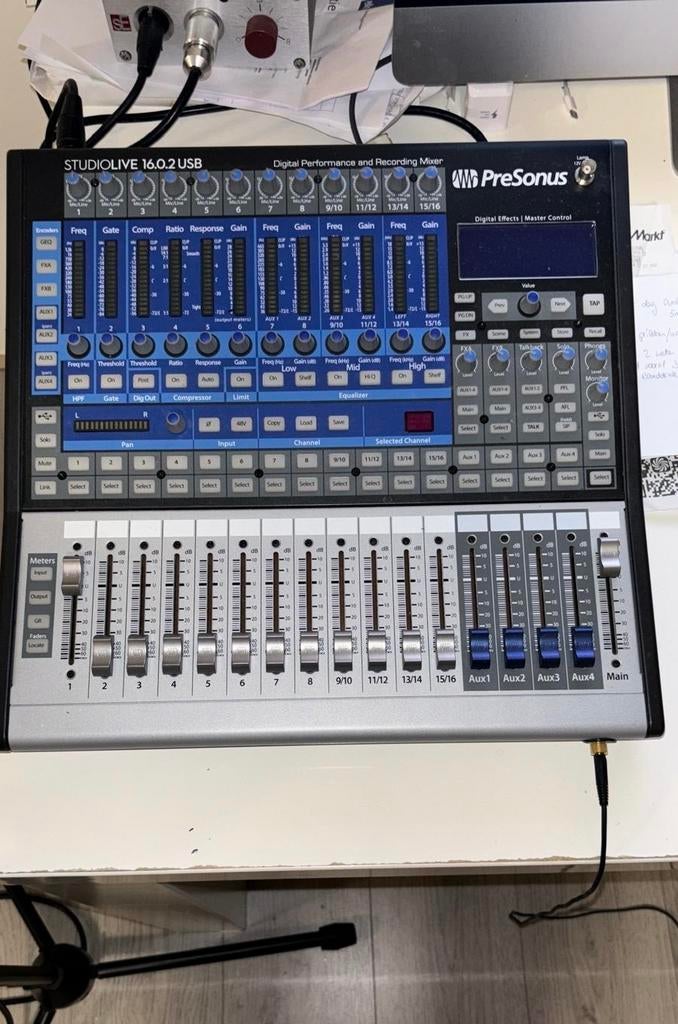 PreSonus StudioLive 16.0.2 USB Digitale Mixer, Muziek en Instrumenten, Mengpanelen, Ophalen of Verzenden, Gebruikt, 10 tot 20 kanalen