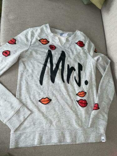 Nik&nik nik & nik 164 trui sweater shirt grijs mrs, Trui of Vest, Nik&Nik, Zo goed als nieuw, Verzenden