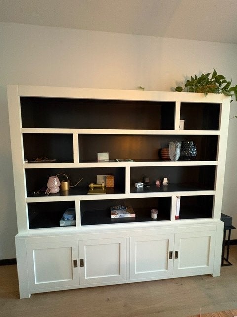 Vakkenkast + TV meubel, Ophalen, 200 cm of meer, Zo goed als nieuw, Minder dan 150 cm