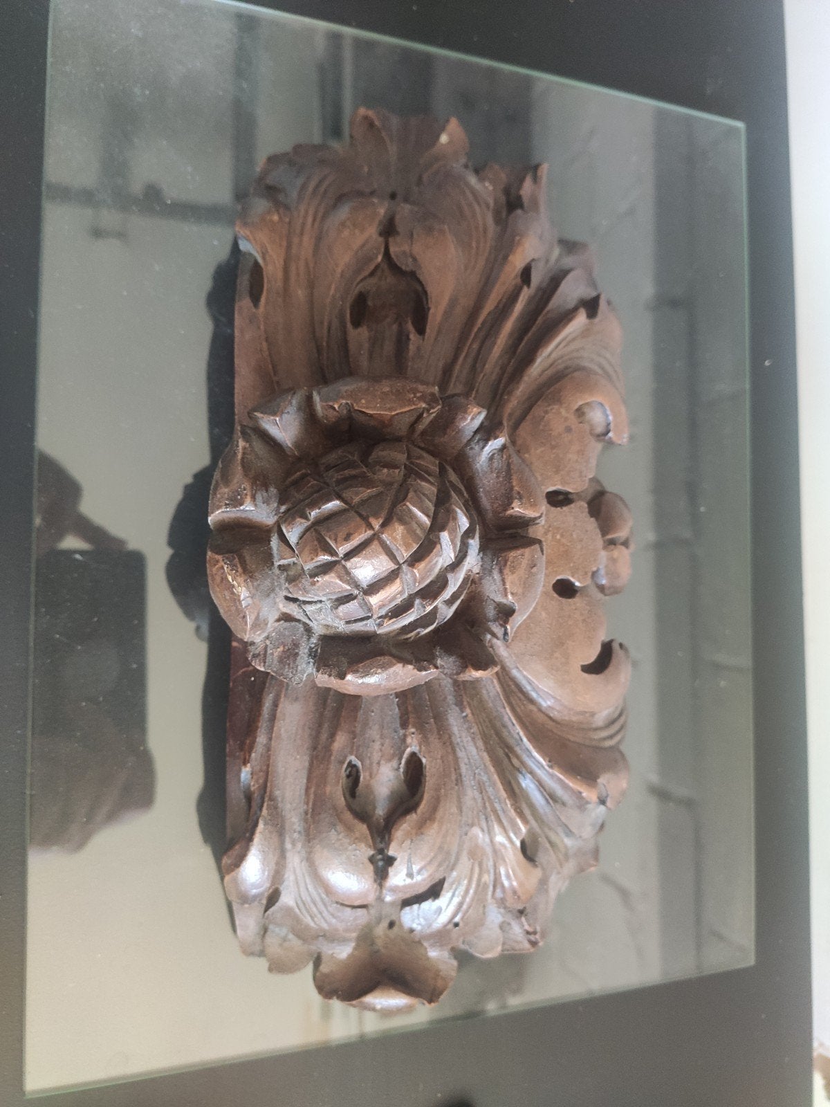 Antiek houten ornament - op te hangen of neer te zetten, Ophalen of Verzenden
