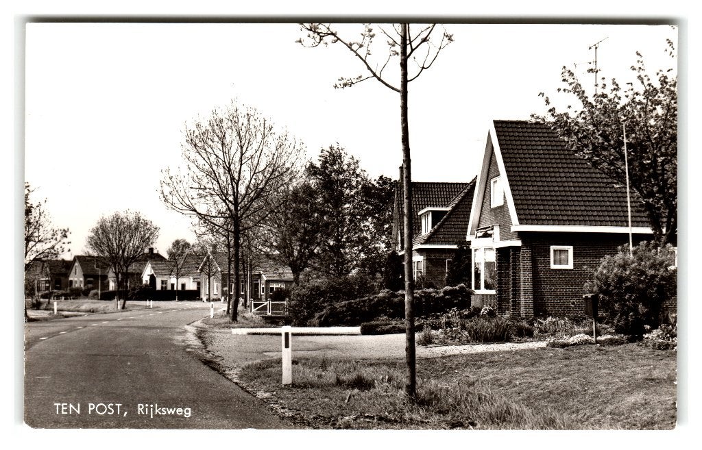 Ten Post, Rijksweg, Ophalen of Verzenden, 1960 tot 1980, Ongelopen, Groningen