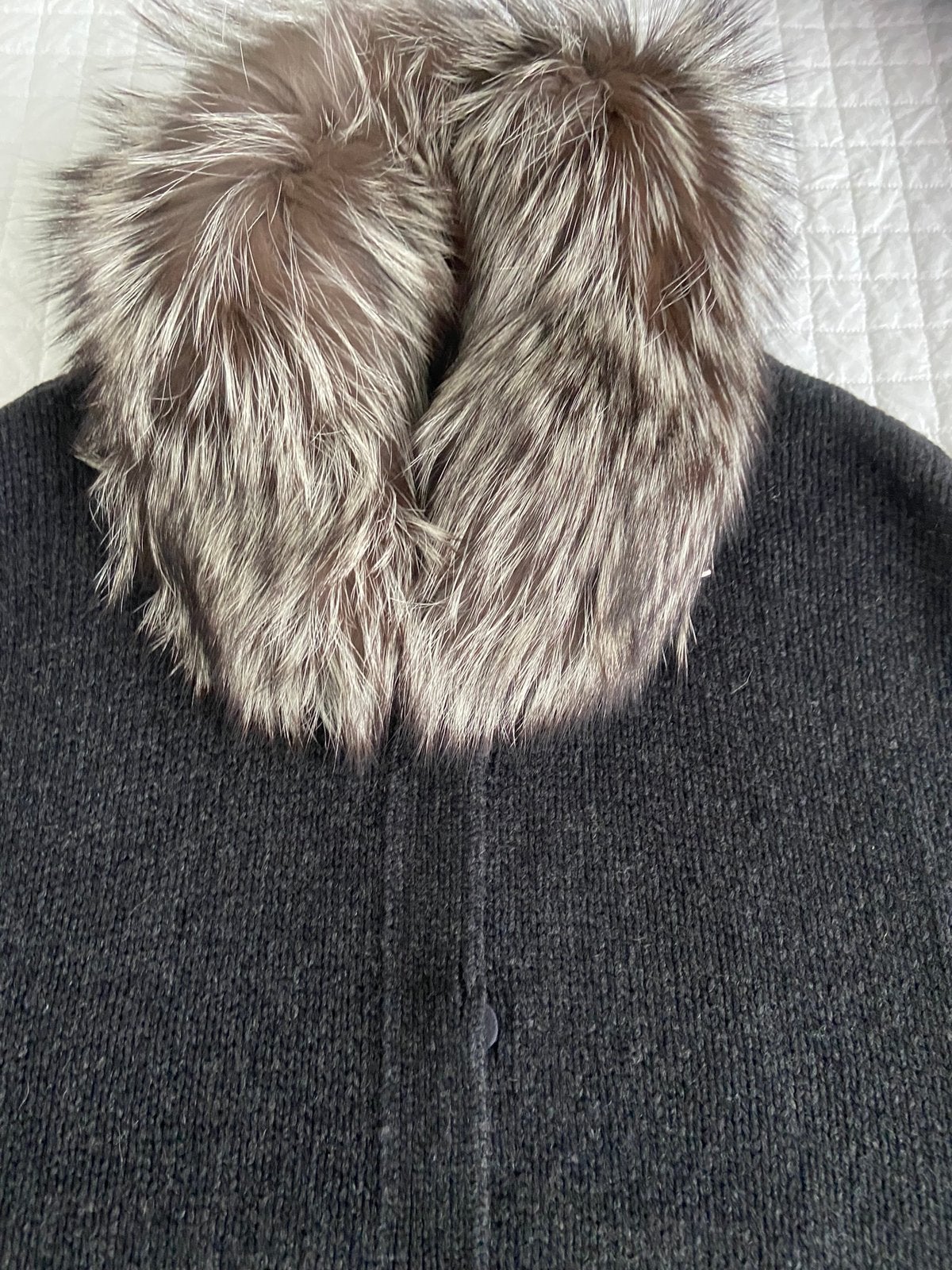 Brunello Cucinelli cape/vest.  Nieuw., Maat 42/44 (L), Nieuw, Grijs, Brunello Cucinelli