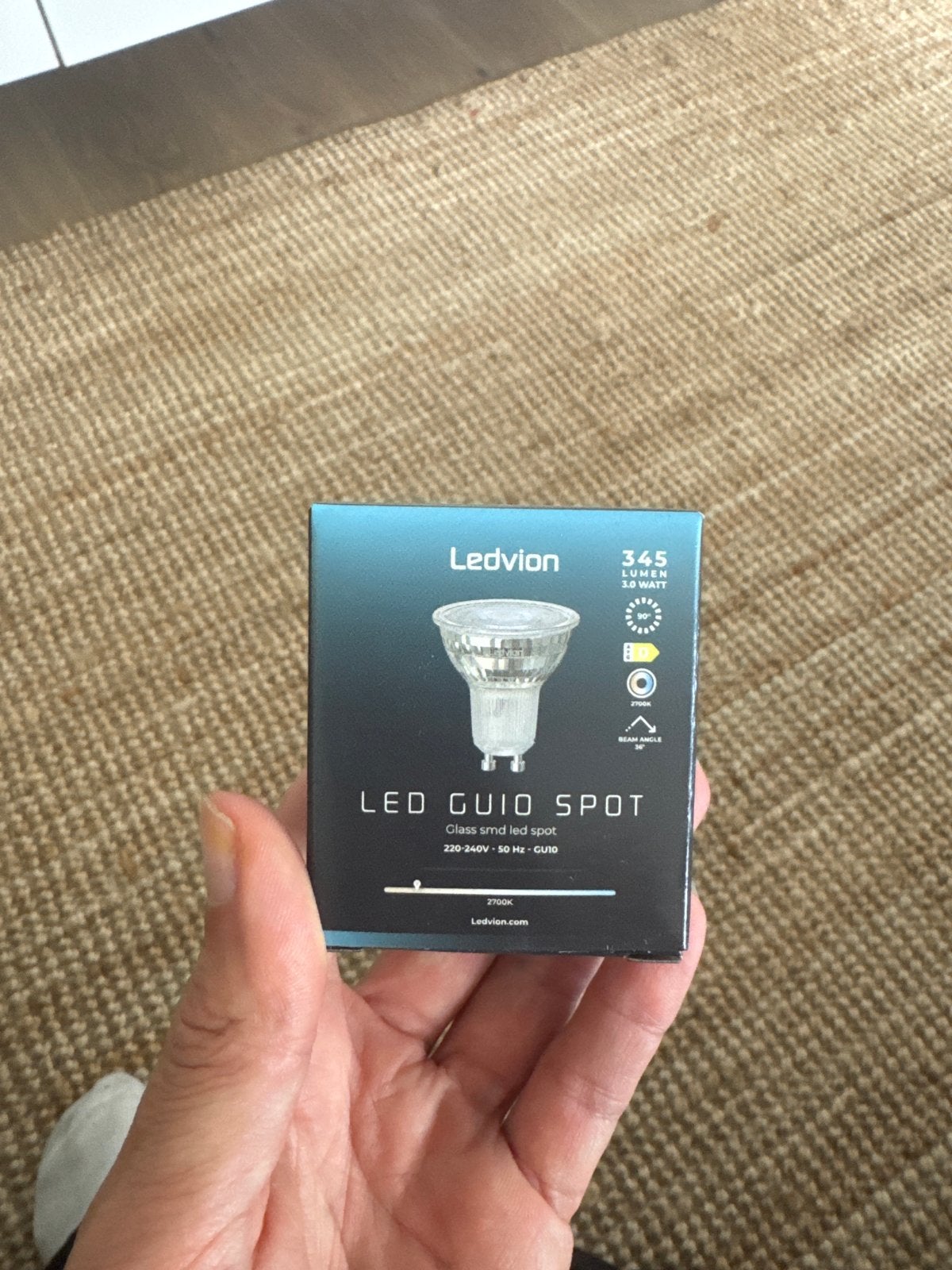 18 Ledvion LED GU10 Spots - 345 Lumen, Ophalen, Led-lamp, GU10, Nieuw