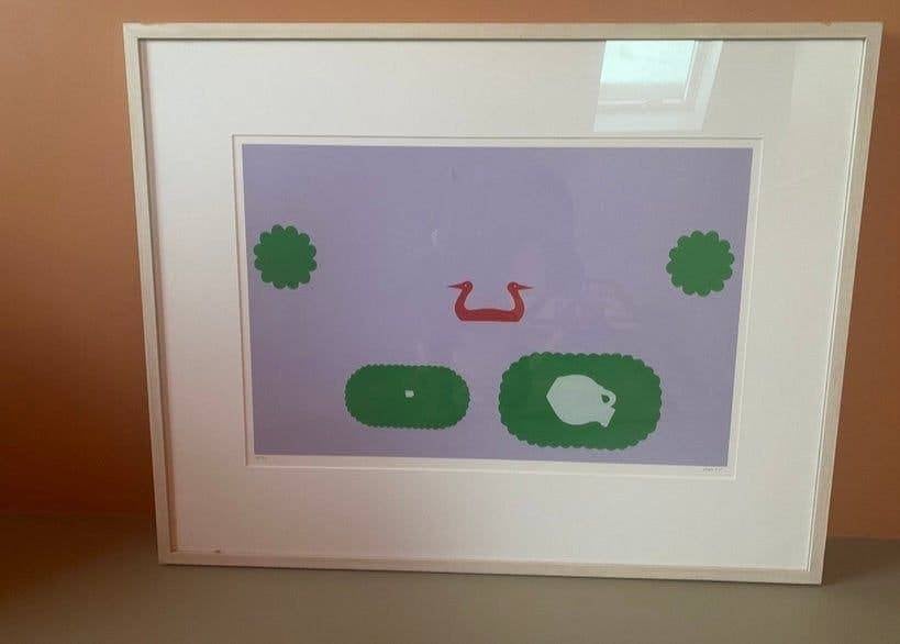 4x Zeefdruk – Ben Sleeuwenhoek, Antiek en Kunst, Kunst | Litho's en Zeefdrukken, Ingelijst, Ophalen of Verzenden, Abstract, Zeefdruk